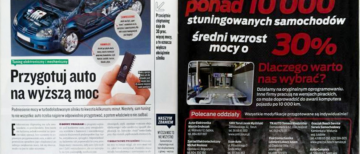 Auto Świat o chiptuningu w firmie V-Tuning
